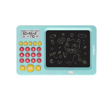 Maxlife MXWB-01 Detská písacia tabuľa s kalkulačkou - modrá