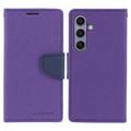 Mercury Goospery Fancy Diary Samsung Galaxy S24 Wallet Case - Purple