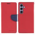 Mercury Goospery Fancy Diary Samsung Galaxy S24 Wallet Case - Red