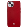 Puzdro iPhone 14 Plus Mercury Goospery Glitter – Červená
