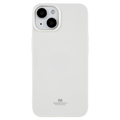 Puzdro iPhone 14 Plus Mercury Goospery Glitter – Biely