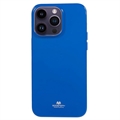 Puzdro iPhone 15 Pro Mercury Goospery Glitter – Modrá