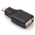 MicroUSB / USB 2.0 OTG Adaptér - Čierny
