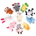 Mini Animal Plys Finger Buppets for Kids - 10 ks.