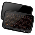 Mini bezdrôtová klávesnica a touchpad H18+ - 2,4 GHz - čierna