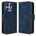 Motorola Edge 50 Pro Cardholder Series Puzdro na Peňaženku - Modrá