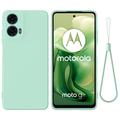Tekutý silikónový obal na Motorola Moto G04/G24 - Zelená