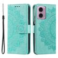 Motorola Moto G85/S50 Neo Séria Mandala Puzdro - Zelená