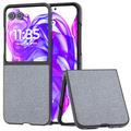 Motorola Razr 50 Ultra Rhinestone Texture Hybrid Case - Grey