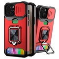 Multifunkčný mini hybridný puzdro 4-v-1 iPhone 13-červená