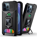 Multifunkčný 4-v-1 iPhone 13 Pro Hebrid Case-Black