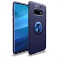 Samsung Galaxy S10+ Puzdro na priľnavosť magnetického krúžku - modrá