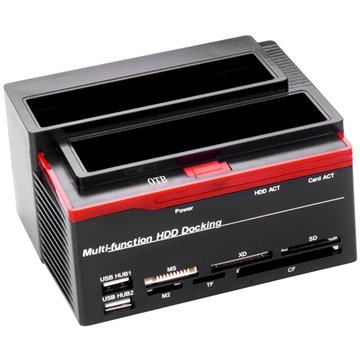 Multifunkčná dokovacia stanica USB 2.0 až SATA/IDE (Otvorený box vyhovuje) - Čierna