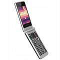 MyPhone Tango LTE Flip Phone with SOS & ICE Safety Buttons - Black / Silver