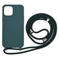 Náhrdelník Series iPhone 12 Pro Max TPU Case - Tmavo Green