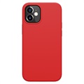 Nillkin Flex Pure iPhone 12 Mini Liquid Silikone Case - červená