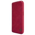 Flipové puzdro Nillkin Qin Pro iPhone 15 Pro – Červená