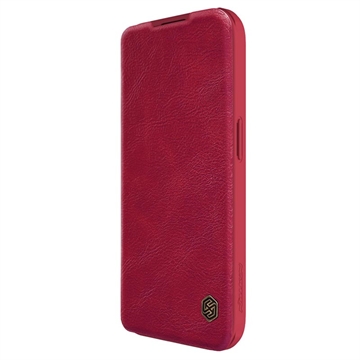 Flipové puzdro Nillkin Qin Pro iPhone 15 Pro – Červená