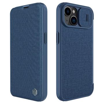 Nillkin Qin Pro Series iPhone 14 Flip Case - Modrá