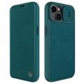 Nillkin Qin Pro Series iPhone 14 Flip Case - zelená