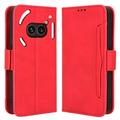 Nothing Phone (2a)/(2a) Plus Cardholder Series Puzdro na Peňaženku - Červená