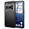Nothing Phone (3a) Puzdro z Brúseného TPU - Uhlíkové Vlákno