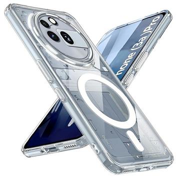 Nothing Phone (3a) Pro MagSafe Compatible Hybridné Puzdro - Transparentné