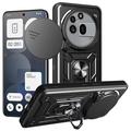 Nothing Phone (3a) Pro Rotary Ring Hybrid Case with Camera Shield - Black