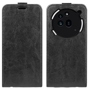 Nothing Phone (3a) Pro Vertikálne Flipové Puzdro so Slotom na Kartu - Čierne