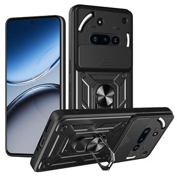 Nothing Phone (3a) Rotary Ring Hybrid Case with Camera Shield