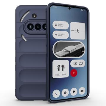 Nothing Phone (3a) Rugged TPU Puzdro - Tmavomodrá