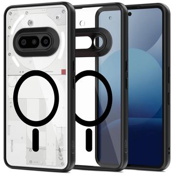 Puzdro Nothing Phone (3a) Tech-Protect Magmat – kompatibilné s MagSafe – Čierna / priehľadná