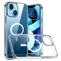 Hybridné puzdro Okkes MagSafe na iPhone 14 Plus – Priehľadné