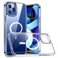 Okkes MagSafe iPhone 14 Pro Max Hybridné Puzdro - Priehľadné