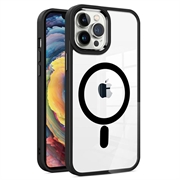 Hybridné puzdro Okkes MagSafe na iPhone 15 Pro – Čierna