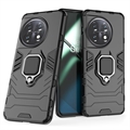 OnePlus 11 Hybrid Case s Držiakom Prsteňa - Černá