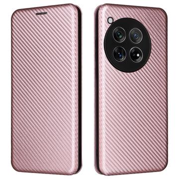 OnePlus 12 Preklopný Puzdro - Uhlíkové Vlákno
