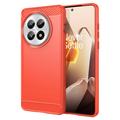 OnePlus 13 Puzdro z Brúseného TPU - Uhlíkové Vlákno
