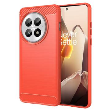 OnePlus 13 Puzdro z Brúseného TPU - Uhlíkové Vlákno