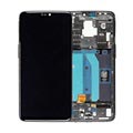 OnePlus 6 predný kryt a LCD displej - zrkadlo čierne