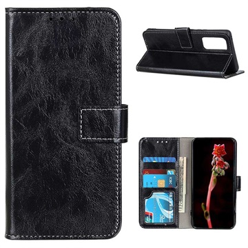 Puzdro na peňaženku OnePlus 9 Pro s magnetickým uzáverom - čierna