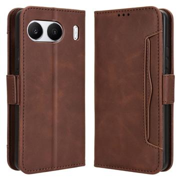 OnePlus Nord 4 Cardholder Series Puzdro na Peňaženku - Hnedá