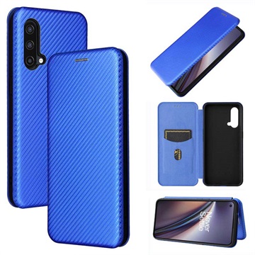 OnePlus Nord CE 5G Flip Case - uhlíkové vlákno