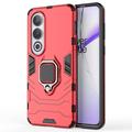 OnePlus Nord CE4/Ace 3V Hybrid Case s Držiakom Prsteňa - Červená