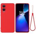 Tekutý silikónový obal na OnePlus Nord CE4 Lite/Oppo K12x - Červená