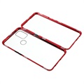 OnePlus Nord N10 5G Magnetické puzdro s temperovaným sklom - červená