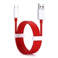 OnePlus Warp Carp Cable Cable 5461100012 - 1,5 m - červená / biela