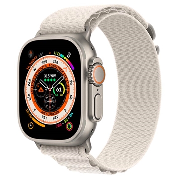 Apple Watch Ultra/8/SE (2022)/7/SE/6/5/4 Alpine Loop MQE73ZM/A - 49mm, 45mm, 44mm - L (Otvorená krabica - Výborná) - Svetlo Hviezd