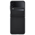 Samsung Galaxy Z Flip4 Flap Kožený kryt EF-VF721LBEGWW