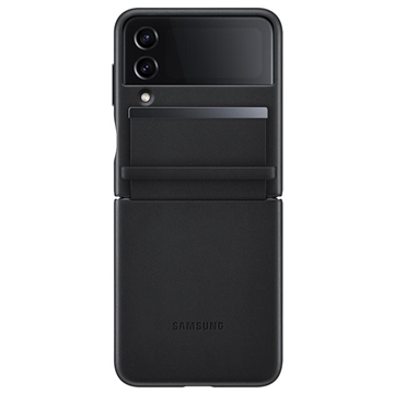 Samsung Galaxy Z Flip4 Flap Kožený kryt EF-VF721LBEGWW